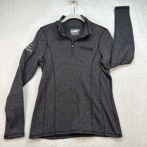 KUIU Base Camp High Loft Fleece Pullover Women's Small Gray 1/4 Zip Hunting